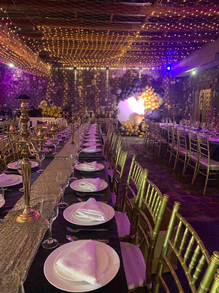 Corporate event setup